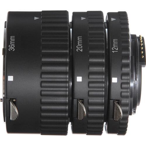 FOTGA Auto Focus 12 + 20 + 36 mm Macro Extension Tube Set for Nikon AF AF-S DX D G Lens
