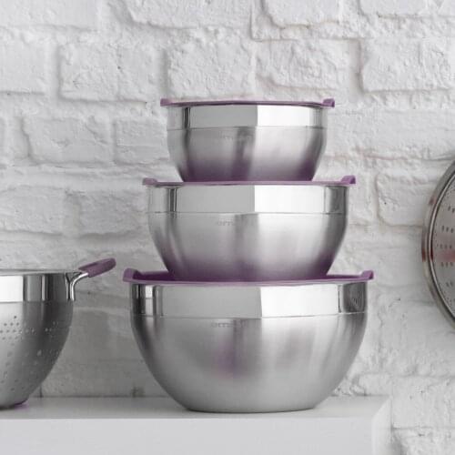 Stainless Steel Storage Container, Storage Box, Organizer Kitchen Storage Container 3 Piece Set