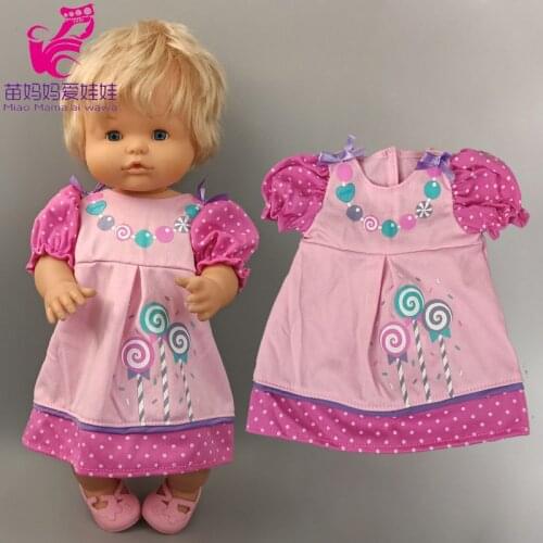 Clothes for Baby Doll 40cm Dress for Nenuco Ropa Y Su Hermanita 35 cm Doll Clothes