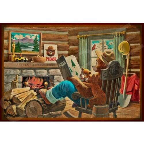 Smokey Bear Sign Reading Book Made Meta A portion of each sale goes towards promoting message of fire prevention and safety