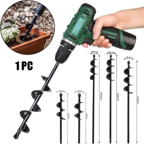 Ground drill direct short stem plant twist plant digging hole garden vegetable garden pine weeding short stem drill bit