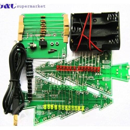 Three-Dimensional 3D Christmas Tree LED DIY Kit Red/Green/Yellow RGB LED Flash Circuit Kit Electronic Fun Suite