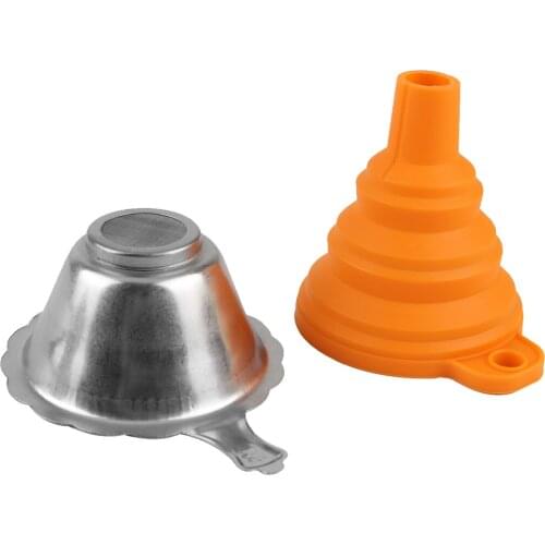 Funnel Silicone Funnel Stainless Steel Resin Filter 3D Printer Accessories