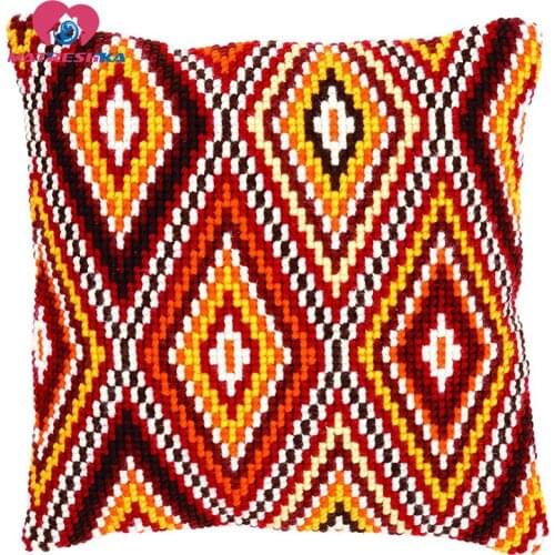 Cross stitch pillow Cross Stitch Patterns Mandala Art DMC Counted Diy Handmade cross stitch canvas printed embroidery needlework