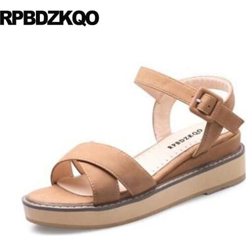 11 female slingback summer shoes fashion 2019 women designer cheap wide fit open toe wedge plus size double strap sandals ladies