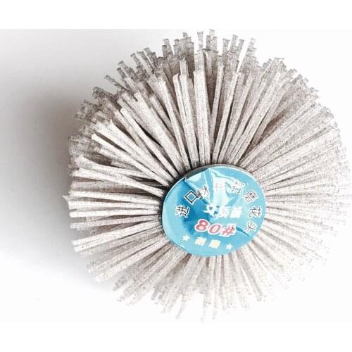 Free shipping 1PC 80# DuPont nylon made grinding head polishing wheel for wood root carving padauk furniture rough grinding