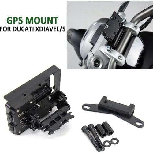 2016-2021 For Ducati XDiavel/S Motorcycle GPS Mount Bracket Mobile Phone Board Bracket Holder USB