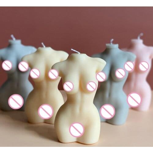3D Body Candle Mold Silicone Wax Mould Male and Female Design Art Fragrance Candle Making Soap Chocolate Cake Decorating
