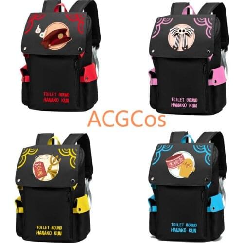 Anime Jibaku Shounen Hanako-Kun Toilet-Bound Cosplay Backpack Student School Shoulder Bag Laptop Travel Rucksack Gift