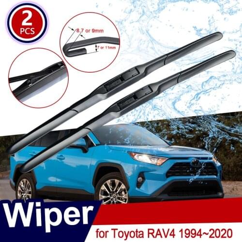 Car Wipers Blade for Toyota RAV4 1994~2020 XA10 XA20 XA30 XA40 XA50 RAV 4 Accessories Windshield Wipers 2000 2006 2012 2013 2018