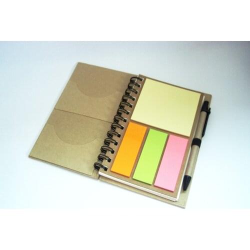 Free one color Customized Logo environmental protection note and pad combination, with your logo
