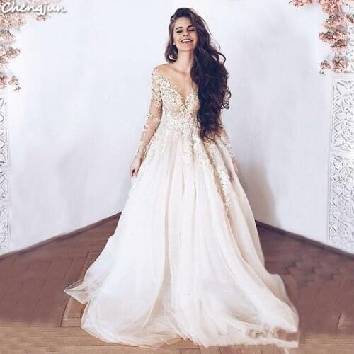 Chengjun Elegant Bohemian Moroccan Beauty Girls Sexy Plus Size Angel Wedding Bridal Dress