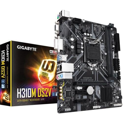 For Gigabyte GA-H310M-DS2V Original NEW Motherboard H270 Socket LGA 1151 DDR4 Support i3 8100 i5 8500