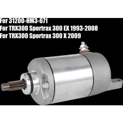 Starter Motor for Honda TRX300 Sportrax 300 EX X 31200-HM3-671 ATV Starter Motor TRX 300 Sportrax 300EX 300X