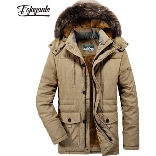 Fojaganto Men's Parkas With A Hood