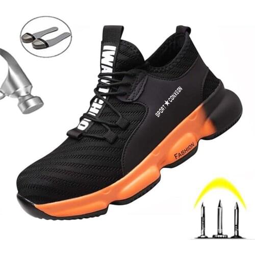Hot sale mens womens anti-smash and anti-puncture gas work shoes construction site safety shoes mens shoes wholesale