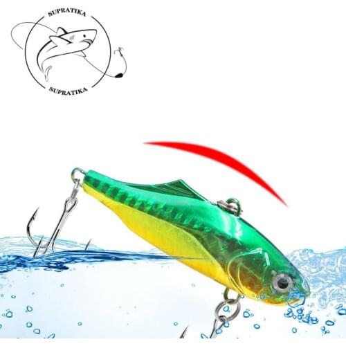 Artificial VIB 75mm/23g Freshwater Fishing Lure Hard Bait 3D Eyes Anti-Corrosion Bionic High Quality Plastic Fishing Bait