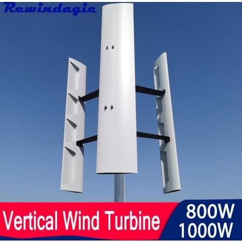 China Factory 800W 1000W 600W Vertical Wind Turbine 12V 24V 48V Axis Permanent Maglev Wind Generator With Controller Free Power