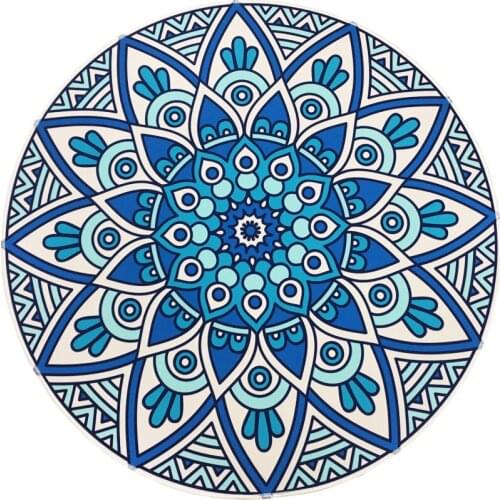 Classic Bohemian Round Carpet Bedroom Home Floor Yoga Mat