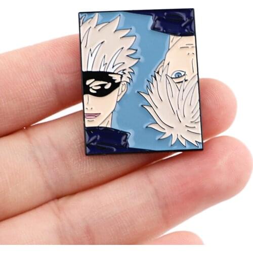 DZ1959 Jujutsu Kaisen Gojo Satoru Icons Comics Cool Hard Enamel Pin Badge Japanese Anime Jewelry Friends Birthday Fans Gifts