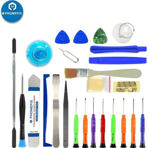 25 in 1 Phone Repair Tools Screen Repair Kit with Spudger Blade Screwdriver Set Opening Tool for iPhone Repair Computer Tool Kit