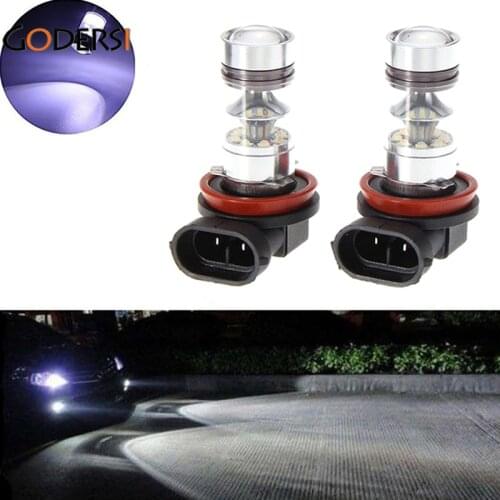 2pcs H11 new car LED cone high power fog lamp with reflector