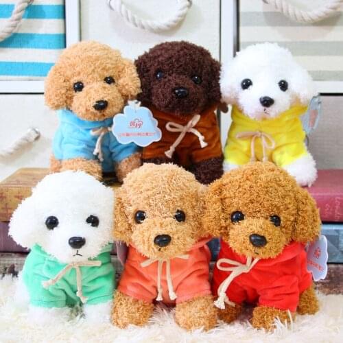 New cute lifelikeSimulation sweater Teddy dog Cushion High-quality Soothing doll Exquisite workmanship christmase birthday gift