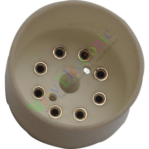 Wholesale and retail 20pc 8Pin Ceramics Vacuum TUBE sockets base FOR KT88 EL34B AUDIO amps guitar DIY free shipping