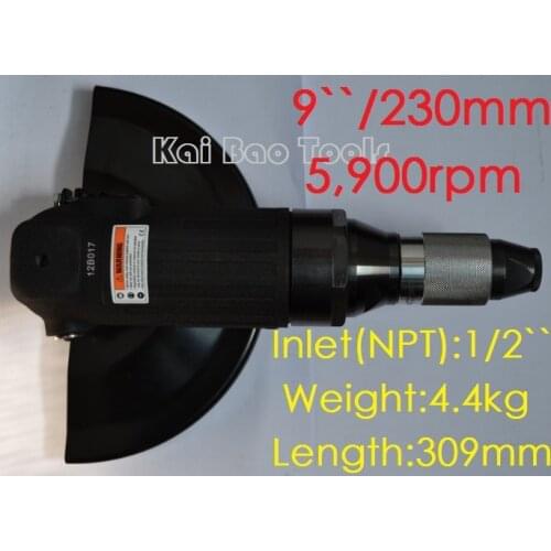 9inch Pneumatic Air Angle Grinder FA-9C-2 Type Industrial Grinding Rotary Machine Air Hand Tools (KB9)