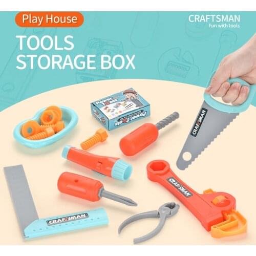 Pretend Play House Toys Toolbox DIY Manual Disassembly Nuts Tool Kit Preschool Early Kids Toys Boys Puzzle Educational Toys Set