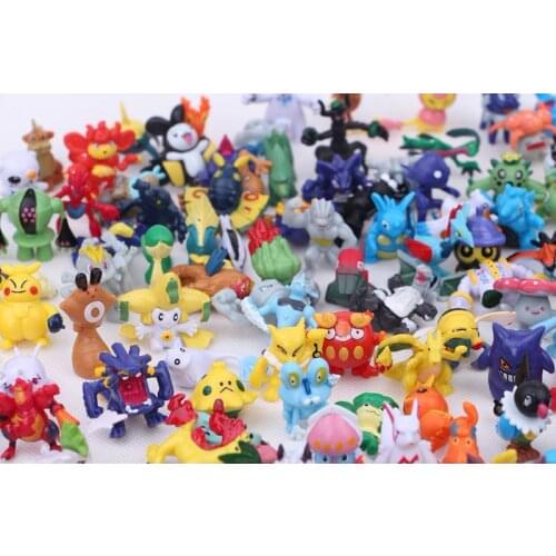 The Most Popular 144 POKEMON GO Pokemon Pikachu Doll Ornaments 2-3cm PVC Childrens Toys Gifts