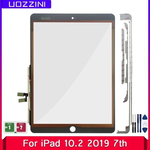 10.2”Touch For iPad 7 2019 7th Gen 10.2 A2197 A2198 A2200 Touch Screen Outer Glass Panel Front Glass 100% Workable Add Adhesive