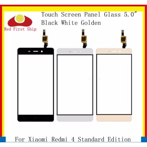 10Pcs/lot Touch Screen For Xiaomi Redmi 4 Standard Edition Touch Panel Digitizer Sensor Front LCD Glass Lens Redmi 4 Touchscreen