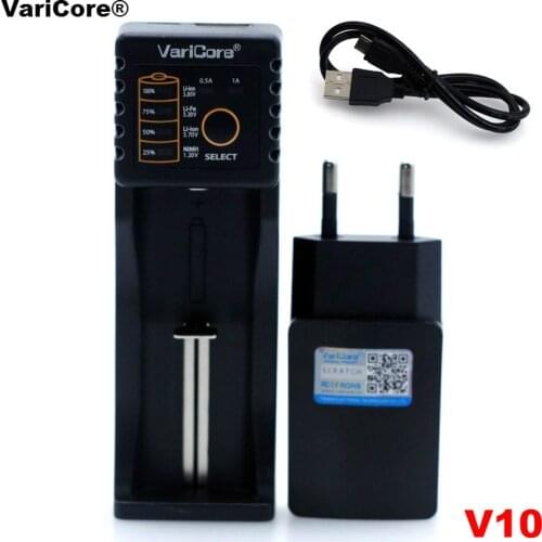 VariCore U4 V10 V20I 1.2 V / 3.2V / 3.7V / 4.25V 18650/26650/18350/16340/18500/ 26500/14500 AA AAA NiMH lithium Battery Charger