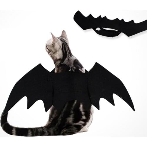 Party Cosplay Cat Dog Bat Costume For Halloween Pet Fancy Dress For Cats Small Dogs Halloween Decora Pet Bat Costume