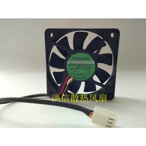 SUNON KDE1206PFV1 MS.G.(9).M DC 12V 2.8W 60x60x10mm Server Cooling Fan