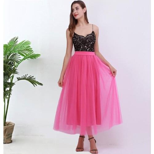 100cm New arrive Women Vestidos Long Tulle Skirts Floor Length Tutu Skirts adult Wedding Lolita Sashes Bridesmaid Skirts