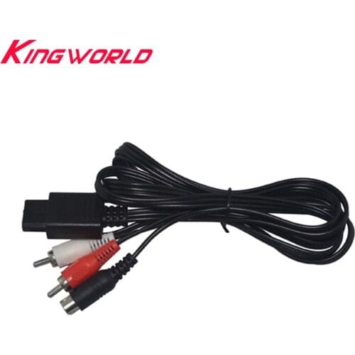 100pcs High quality S-Video Cable RCA AV Cord for N64 for SNES for GameCube GC Super