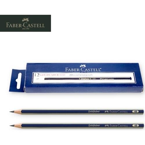 12pcs Faber-Castell 1221 High Quality Wood Sketch and Draw Pencil Professional Drawing Painting School Student Art Supplies