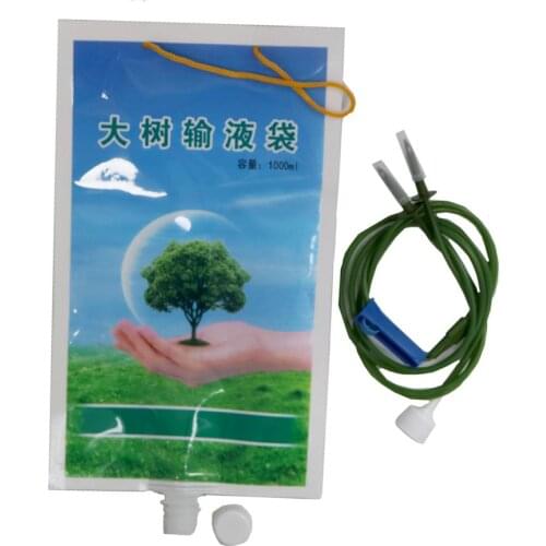 1000ml Gardening Tree Nutrition Infusion Bag Garden Big tree transplant Infusion Tube Trees Grow Fertilizer Tool 2 Pcs