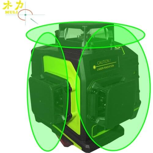 Muli 3D 12 Lines Rotating laser level Green or Red Laser Beam Line Super Powerful Waterproof Anti-Drop Laser Levels