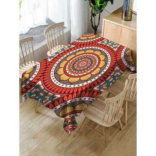 Bohemia Printing Tablecloth Oilproof Waterproof Rectangular Table Cloth Family Expenses Tablecloth for Party Dinning Banquet