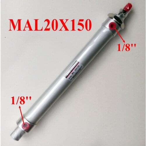 Single Rod Cylinder MAL20X150 Bore 20mm Stroke 150mm Aluminum Alloy Air Cylinder