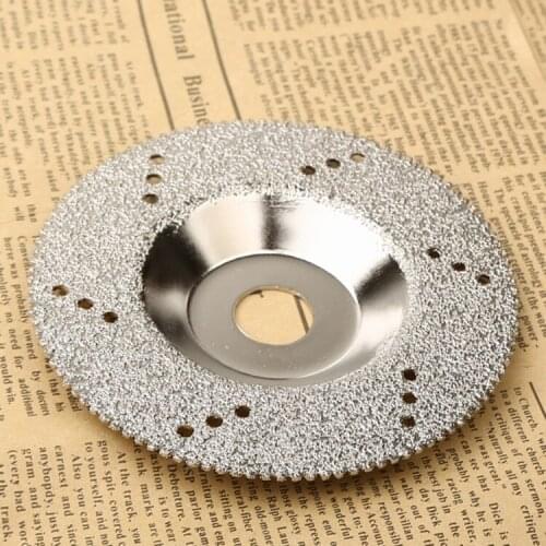 1Pc 4" 100mm Diamond Coated Cutting Circular Saw Blade Grinding Cut Off Wheel Disc Grit 46 Coarse for Marble Cutting Rotary Tool