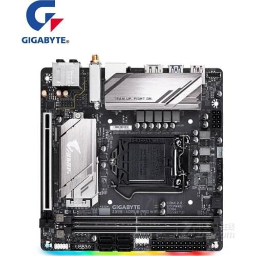 For Gigabyte GA Z390 I AORUS PRO WIFI Motherboard LGA 1151 Z390 Used Desktop Mainboard M.2 nvme PCI-E X16