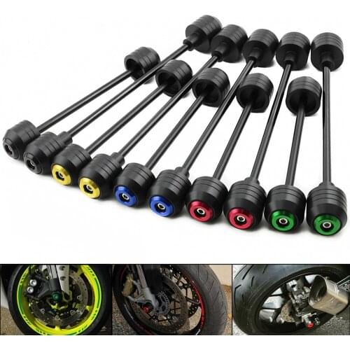 For HONDA CBR1000RR 2010 2011 2012 2013 2014 Front Rear Wheel Slider Fork Axle Crash Protector Pad Swing Arm Guard POM New