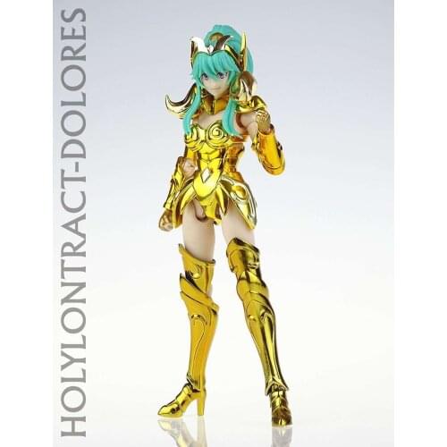 GT Great Toys Model Saint Seiya Myth Cloth Ex Aries Warrior Female Girl Holy Contrackt Dolores Action Figure Brinquedos Figurals