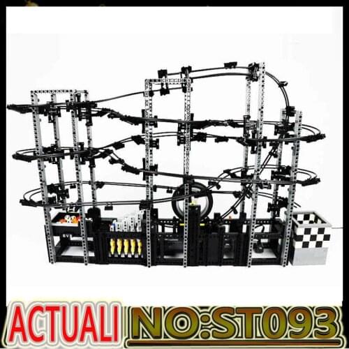 New 2363PCS Creative Ball Shooter Marble Run Kids Birthday Toy Model Science Educational Christmas Gift MOC ST093 Building Block