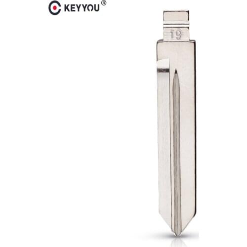 KEYYOU #19 KD Remote Uncut Blank Metal Blade Type #19 FO38 for Ford Lincoln Mercury in USA Car Key Remote Blade Replacement