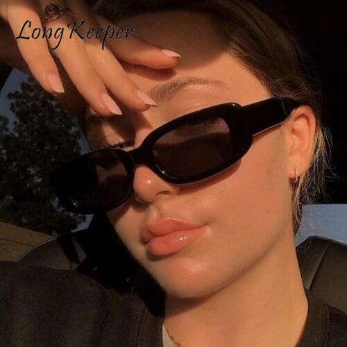 Retro Small Rectangle Sunglasses Women Vintage Square Sunglasses Ladies Cat Eye Sun Glasses Classic Eyewear Korea Style Oculos